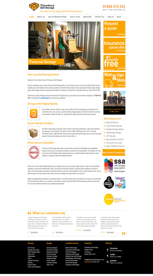 Self Storage Gloucestershire screenshot 1